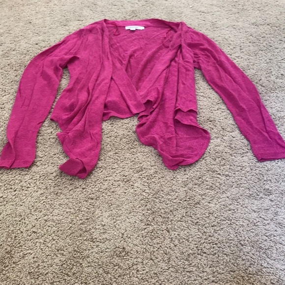 Calvin Klein medium linen blend open cardigan - Picture 8 of 8